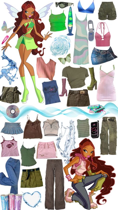 #winxclub #layla #aisha Aisha Winx Outfit Ideas, Layla Winx Club Costume, Winx Club Inspired Outfits Aisha, Winx Aisha Outfits, Layla Winx Club Aesthetic, Aisha Winx Club Outfit, Aisha Winx Club Aesthetic, Winx Club Inspired Outfits, Winx Inspired Outfit