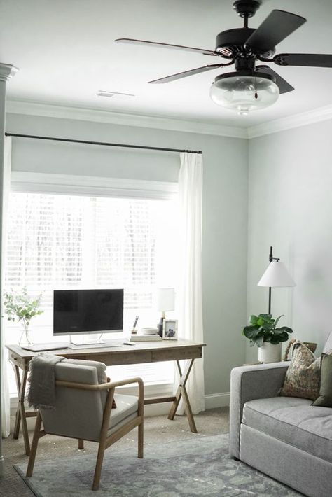 Living Room Office Combo, Home Modern Decor, Guest Room Combo, Spare Room Office, Bedroom Office Combo, Guest Room Office Combo, Office And Guest Room, Guest Bedroom Home Office, Office Guest Bedroom