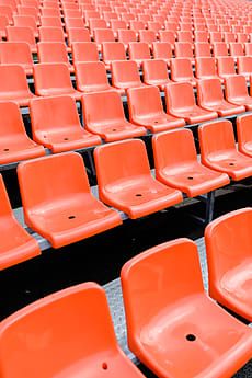 Stadium Photoshoot, Sport Art Direction, Stadium Chairs, Stadium Seating, Stadium Seat, Street Basketball, Girl Sport, Soccer Photography, Football Photography