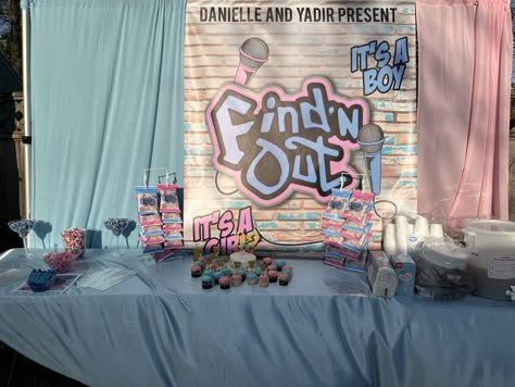 Find’n Out Gender Reveal Party Ideas | Photo 1 of 12 Wildin Out Gender Reveal, Find N Out Gender Reveal Theme, Unquie Gender Reveal, Cartoon Theme Gender Reveal, Find'n Out Gender Reveal, Wild N Out Gender Reveal, 90s Gender Reveal Ideas, Black People Gender Reveal Ideas, Finding Out Gender Reveal