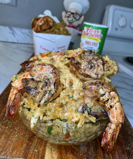 Seafood Fried Rice - Tony Chachere's Crawfish Rice Recipes, Seafood Fried Rice Recipes, Crawfish Rice, Crab Fried Rice Recipe, Seafood Rice Recipe, Crab Rice, Seafood Fried Rice, Boil Recipes, Dirty Rice Recipe