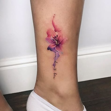 Watercolor Rose Tattoos, Tattoos For Women Flowers, Inspiration Tattoos, Tatuaje A Color, Tattoos For Daughters, Elegant Tattoos, Mom Tattoos, Foot Tattoos, Rose Tattoos