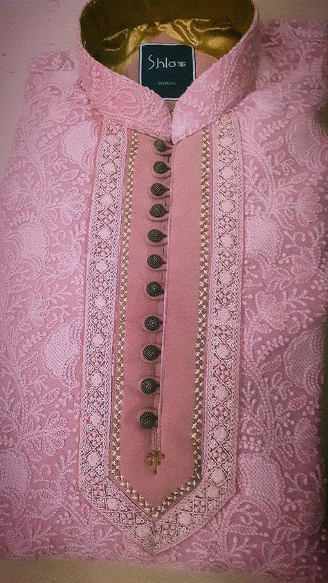 Band Neck Designs For Suits, Band Neck Designs For Kurtis, Ban Neck Designs Suits, Kurti Neckline, Pakistani Kurta Designs, Stylish Boy Clothes, Dress Design Pakistani, Business Casual Attire For Men, Man Dress Design