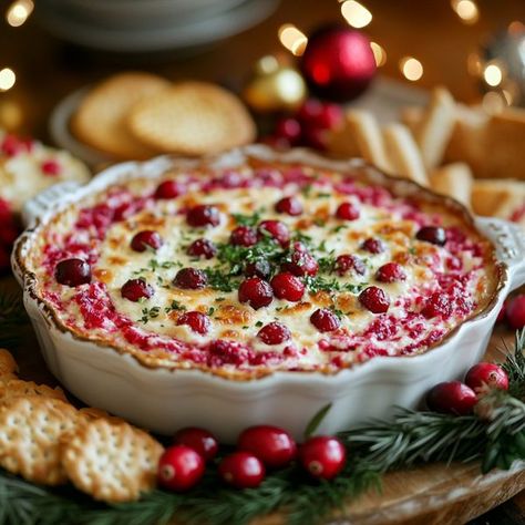 Cranberry Cheese Dip, Cream Cheese Delight, Yule Food, Baked Dip, Cranberry Cream Cheese Dip, Cranberry Dip, Cream Cheese Dip, Bread Boards, Cranberry Cream Cheese