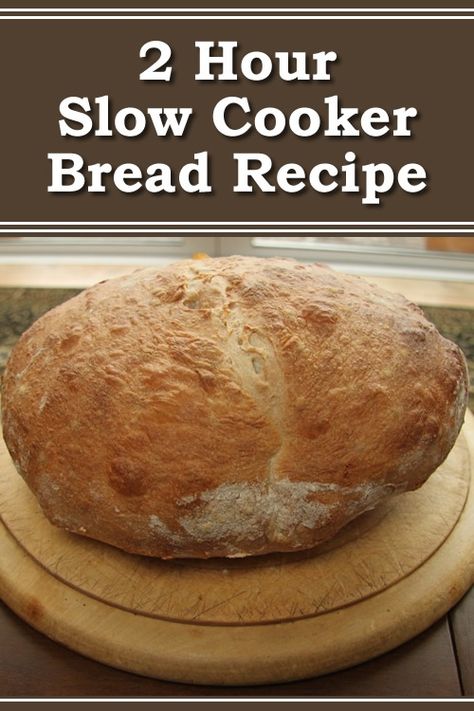 2 Hour Slow Cooker Bread Recipe - the easiest way to make bread in your slow cooker... #bread #breadrecipes #slowcooker #crockpot #crockpotrecipes #breadmaking #homestead #homesteading Slow Cook Bread, Slow Cooker Quick Breads, Bread Crockpot Recipes, Baking Bread In Crockpot, Slow Cooker Breads, Slow Cooker Bread Easy, Homemade Bread Crockpot Easy Recipes, Easy Slow Cooker Bread Recipes, Bread In Crockpot Recipe