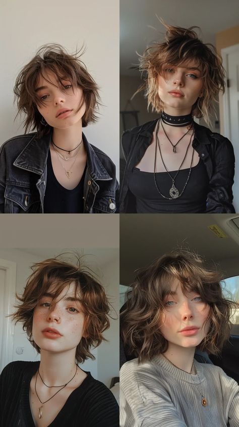 25 Gender Neutral Haircuts and Hairstyles for 2024 That Will Blow Your Mind - TrendyVibes Gender Fluid Haircuts, Gender Neutral Haircuts, Nonbinary Haircuts, Genderfluid Haircut, Long Side Fringe, Non Binary Hair, Nonbinary Hair, Short Textured Bob, Asymmetrical Pixie