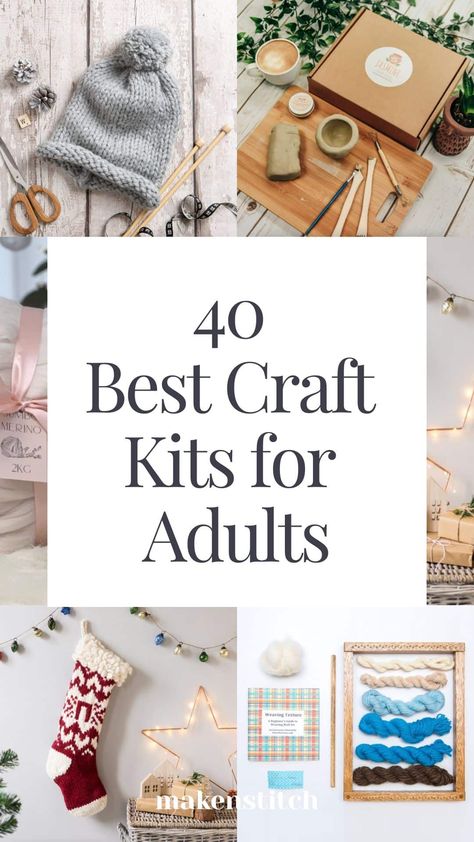 Craft Project Ideas For Adults, Birthday Craft Ideas For Adults, Gifts Diy Unique Craft Ideas, Craft Kit Ideas For Adults, Crafty Activities For Adults, Paint Kits For Adults, Craft Classes For Adults, Take And Make Crafts For Adults, Gifts For Crafty Women