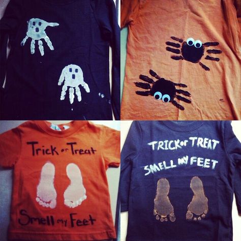 Diy Halloween shirts for kids   :) They all turned out perfect! So cute! So easy! & the kids love em! Diy Halloween Shirts For Kids Paint, Diy Halloween Shirts For Kids, Halloween Shirts Diy, Halloween Tshirt Diy, Cut A Shirt, Halloween Shirts For Kids, Halloween Shirts For Toddlers, Diy Halloween Shirts, Toddler Halloween Shirts