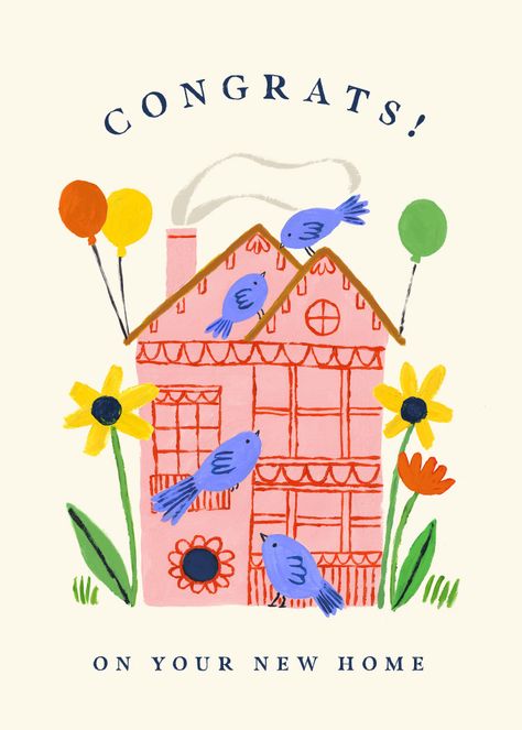 Emily Doliner - Everyday Bird House Illustration, House Illustration, Bird House, Illustration Art, Feelings, Instagram, Design, Art