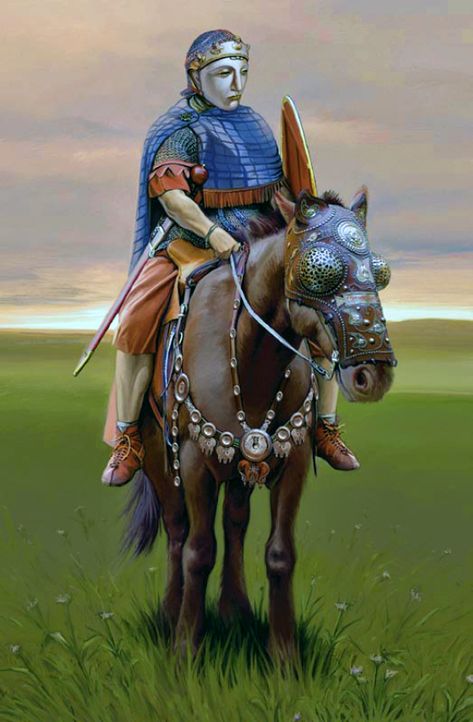 Batavian auxiliary cavalry from Noviomagus the second half of the 1st Century CE by Andrey Evgenevich Negin Roman Auxiliary Cavalry, Roman Auxiliary, Roman Armor, Roman Legion, Historical Illustration, Ancient Warfare, Roman Soldiers, Scottish Art, 1st Century