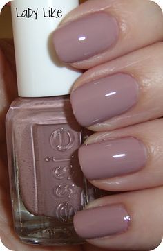 essie nail colour swatches on Pinterest | Essie, Swatch and Cashmere Essie Nail Polish Neutral, Cashmere Nails, Nail Polish Neutral, Mood Nail Polish, New Nail Colors, Essie Nail Colors, Fall Nail Polish, Nail Polish Colors Fall, Lady Like