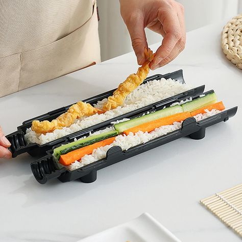 Rolled Rice, Sushi Bazooka, Homemade Sushi Rolls, Sushi Roller, Cooking Sushi, Sushi Kit, Rice Mold, Rice Maker, Sushi Making