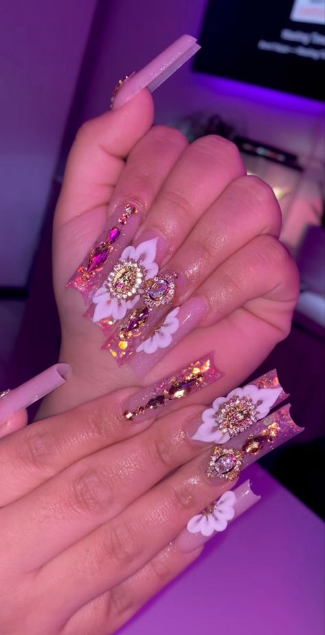 Victoria Sanchez, Y2k Acrylic, Fye Nails, Flare Nails, Quinceanera Nails, Nail Appointment, Cute Acrylic Nail Designs, Dope Nail Designs, Classy Acrylic Nails