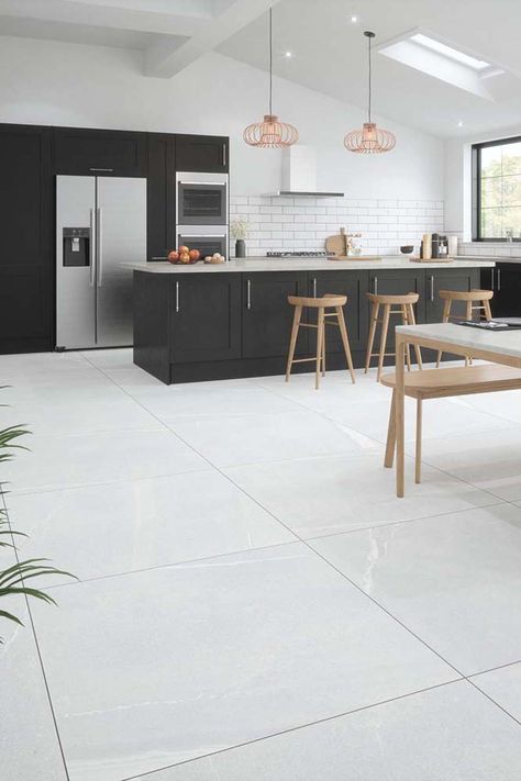 The Eastford range features awe-inspiring porcelain tiles in an extra large 1000mmx1000mm format. These exceptional tiles are available in four on-trend colourways and boast an elegant matte finish, complemented by beautiful veining. With their extra large dimensions, these tiles allow for minimal grout lines, resulting in a flawless, seamless, and incredibly stylish appearance. Beige Floor Tile, Beige Floor, Grey Floor Tiles, Bamboo Mirror, Grey Flooring, Bathroom Collections, Outdoor Tiles, Porcelain Tiles, Porcelain Floor Tiles