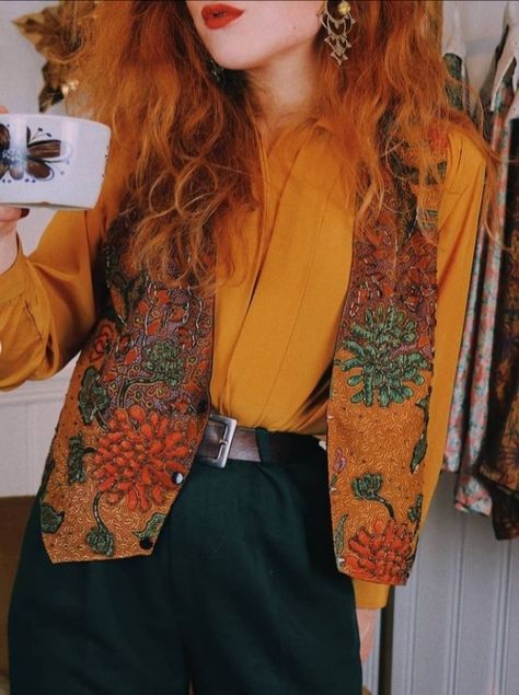 Look Winter, Orange Outfit, Witchy Fashion, Quirky Fashion, Fashion Attire, Outfit Goals, Business Casual Outfits, Aesthetic Clothes, Fashion Inspo Outfits