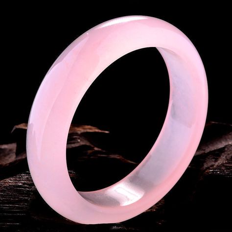 Chinese Beautiful Natural Lavender Pink Selling Jadeite Bangle Bracelet 60MM Jade Accessories, Chinese Beautiful, Fantasy Garb, Chinese Accessories, Green Lavender, Pink Jade, Circle Bracelet, Gems Bracelet, Lavender Pink