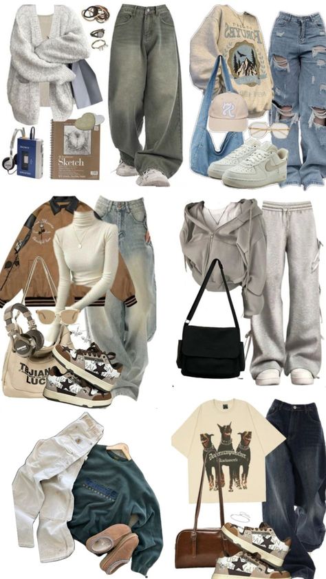 Collage Outfits Winter, Style Collage Outfit, Winter Outfits Collage, Aesthetic Outfit Photos, Outfit Inspo Collage, Worship Outfits, Collage Outfit, Bougie Girl, Sarcastic Clothing