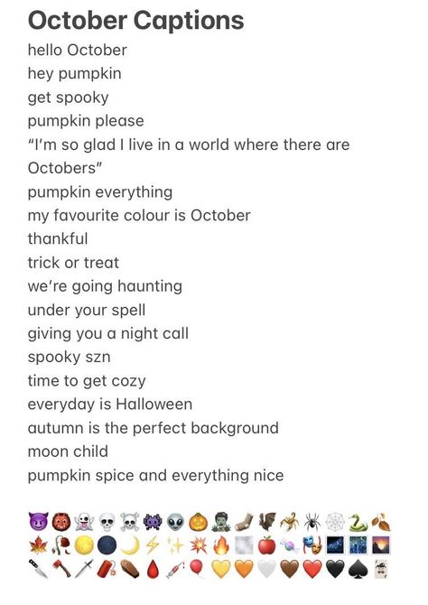 October Photo Captions, October Recap Captions, Halloween Bios For Instagram, October Dump Captions For Instagram, October Birthday Captions, September Photo Dump Captions, Halloween Bios, October Ig Captions, September Instagram Captions