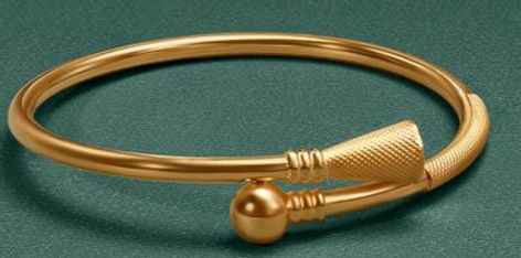 Single Gold Bangle, Vanki Designs Jewellery, Golden Jewellery, Gold Bangles For Women, Gold Jewellry, Modern Gold Jewelry, Fancy Jewellery Designs, Gold Bridal Jewellery Sets, Bangles Design