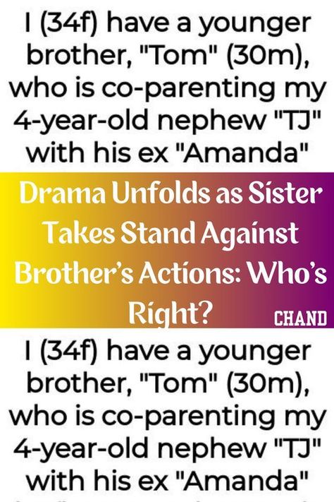 We all know that family drama can get intense, right? But what happens when it involves love, trust, and a paternity test? Meet our characters: 'Tom', the brother who doubted his child's paternity, 'Amanda', the ex-girlfriend who walked away, and our narrator, the sister caught in the middle.🍿💔 Let's dive into the story... Paternity Test, Family Drama, Co Parenting, The Story, Drama, Parenting