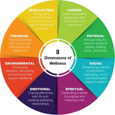 8 Dimensions Of Wellness, Dimensions Of Wellness, Wellness Wheel, Mental Health Facts, What Is Self, Holistic Lifestyle, Wheel Of Life, Wellness Blog, Holistic Wellness