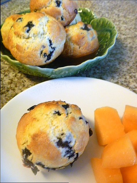 Bakery Style Orange Blueberry Muffins: Juicy, ripe, hot, blueberries, that burst in your mouth, and then comes that hint of orange...Heaven! - Slice of Southern Blueberry Orange Muffins, Blueberry Orange, High Altitude Baking, Orange Muffins, Berry Muffins, Muffin Tin Recipes, Muffin Recipes Blueberry, Summer Brunch, Food Heaven