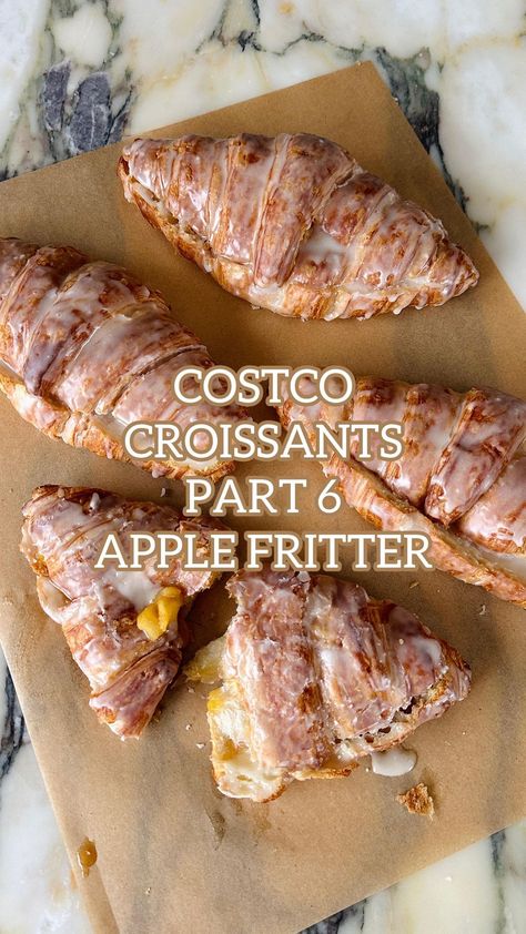 Sabrina Stavenjord | This might be my favourite one yet ‼️🍎🍏 Apple Fritter Croissants 4 store-bought croissants 2 med-lrg honeycrisp apples 1 Tbsp lemon… | Instagram Recipes Using Store Bought Croissants, Starbucks Apple Croissant, Apple Croissant, Asian Side Dishes, Costco Finds, Apple Fritter, Croissant Recipe, Honeycrisp Apples, Apple Fritters