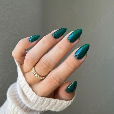 $9.99 $20.00 Brown Nail Ideas, Emerald Nails, Brown Nail, Green Acrylic Nails, Dark Emerald Green, Color For Nails, Brown Nails, Hot Nails, Manicure Y Pedicure