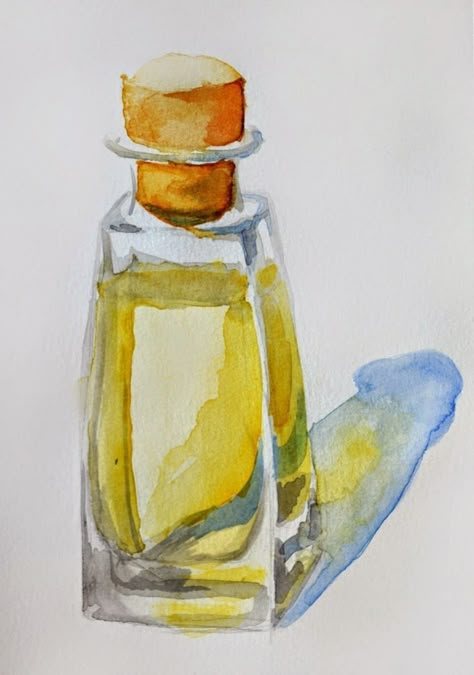 Glass Watercolor, Jar Painting, Piskel Art, Watercolor Paintings For Beginners, Painting Glass, Watercolour Inspiration, Everyday Art, Watercolor Painting Techniques, 수채화 그림