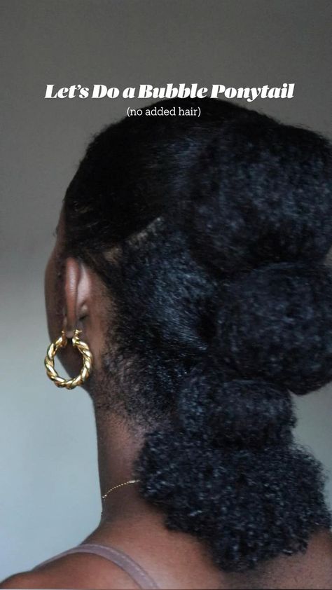 Bubble Ponytail on Natural Hair with No Added Hair #naturalhairtutorial #naturalhairvids #hairtu… in 2022 | Natural hair updo, Natural hair styles, Natural curls hairstyles Ponytail On Natural Hair, Natural Hair Styles Curly, Updo Natural Hair, Hair Styles Curly Hair, Styles Curly Hair, Hair Styles Curly, Bubble Ponytail, Protective Hairstyles For Natural Hair, Quick Natural Hair Styles