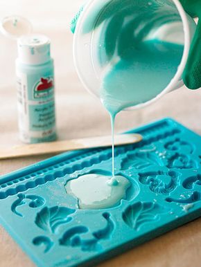 Resin Crafts Tutorial, Formy Silikonowe, Acrylic Craft Paint, Resin Uses, Epoxy Resin Crafts, Resin Tutorial, Diy Resin Art, Diy Resin Crafts, Resin Molds