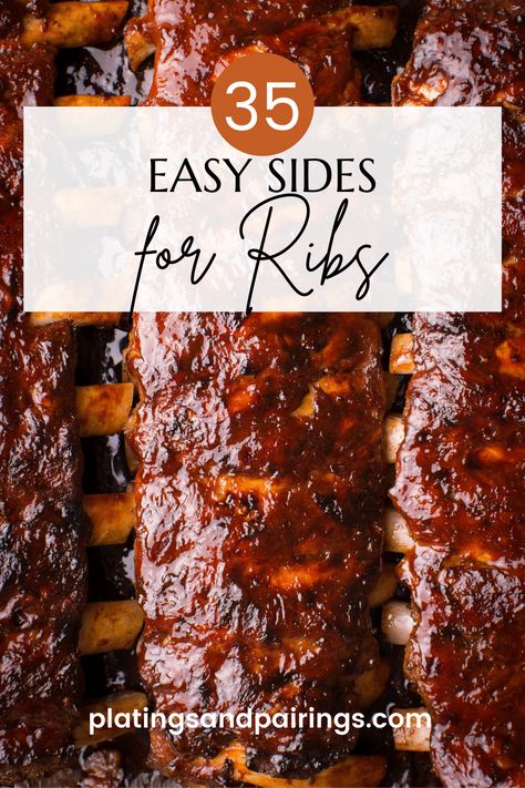 Rib Side Dishes Bbq, Bbq Rib Recipes, Bbq Ribs Sides Dishes, Bbq Ribs Sides, Side Dishes For Ribs, Easy Side Dishes, Ribs Bbq, Best Sides, Barbecue Side Dishes