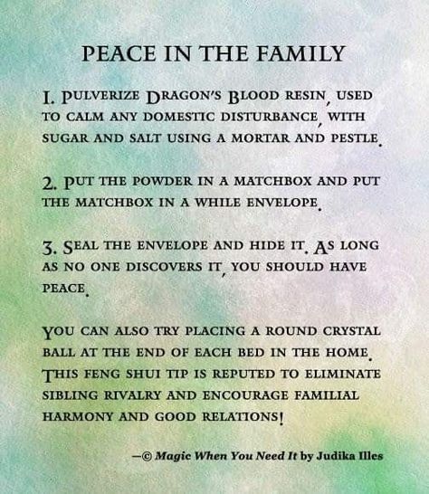 Spell For Peace, Free Love Spells, Spells That Actually Work, Spirit Magic, Family Harmony, Family Peace, Magick Spells, Wiccan Spell Book, Witchcraft Spell Books