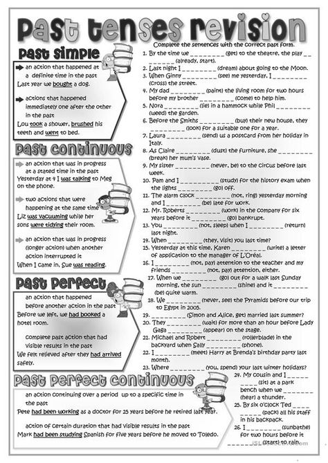 Revision English, English Past Tense, Past Tenses, Past Tense Worksheet, Tenses Exercises, Printable Handwriting Worksheets, Handwriting Worksheets For Kids, Past Continuous, Tenses Grammar