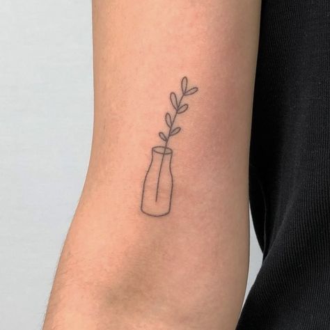 Stick And Poke Tattoo Plant, Small Plant Tattoo Simple, Leg Stick And Poke Tattoo, Watering Can Tattoo, Honey Bee Tattoo, Sister Tat, Earth Tattoo, Tattoo Plant, Tattoo Spots