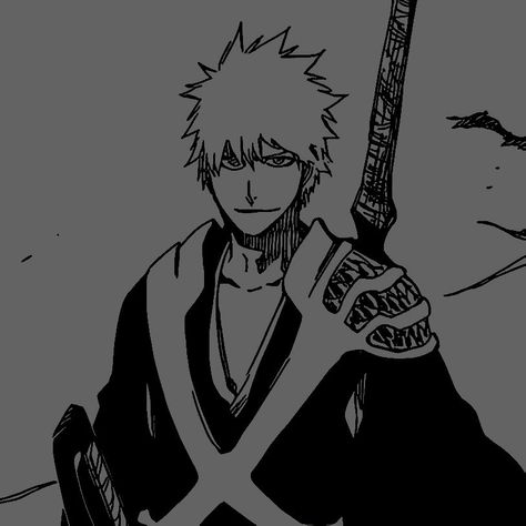 Ichigo Manga Icon, Ichigo Kurosaki Icons, Bleach Ichigo Kurosaki, Ichigo Manga, Pic Anime, Cool Profile, Bleach Ichigo, Ichigo Kurosaki, Manga Icon