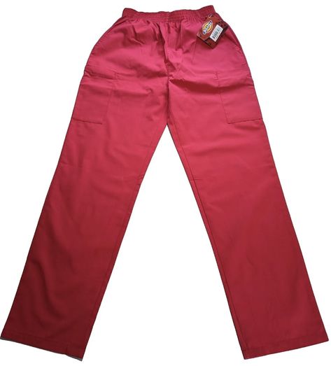 Dickies Scrub Pull-on Elastic Waist Cargo Pant Red Small (NWT) https://www.ebay.com/itm/364768917235 #workwear #medicalfield #nursingcareer Dickies Scrubs, Nursing Career, Medical Field, March 8, Cargo Pant, Work Wear, Elastic Waist, Elastic, Pants