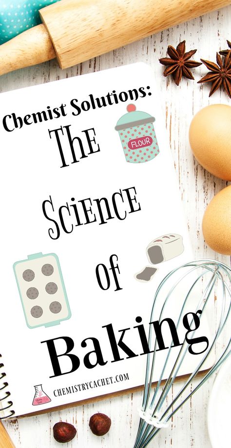 The science of baking is very intricate and precise. Stop by and see some fun facts, tips, and tricks to help you bake better! Science Of Baking, Home Bakery Business, Baking Secrets, Teaching Chemistry, Family And Consumer Science, Baking Science, Baking Basics, Baking Classes, Baking Business