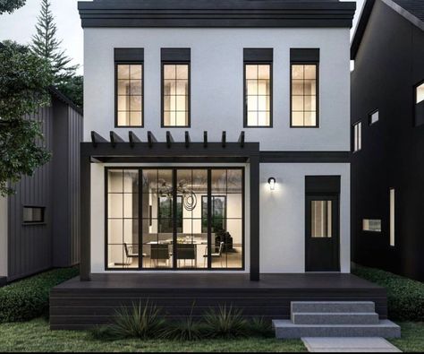 Modern Colonial House, Townhouse Exterior, House Design Trends, Modern Townhouse, Contemporary House Exterior, Classic House Exterior, Modern Villa Design, Gorgeous Houses, House Arch Design