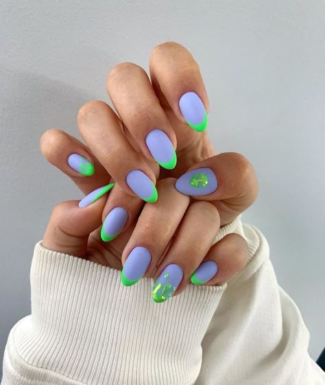 Spring Nail Designs 2023, Space Disco, Alien Nails, Nail Spring, Space Nails, Green Nail Designs, Spring Nail Designs, Nail Art Gel, Cute Spring Nails