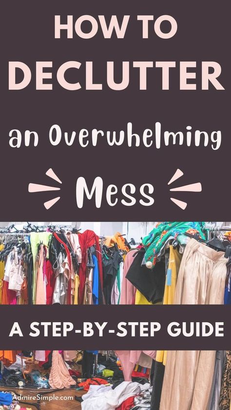 Practical decluttering tips and hacks to help you clean and declutter your home fast. A how-to decluttering guide when you're overwhelmed by the mess and don't know where to start. Read more for home decluttering inspiration and ideas. Domestic Engineer, Home Decluttering, Decluttering Inspiration, Organizing Challenges, Messy House, Decluttering Tips, How To Declutter, Clutter Free Home, Clearing Clutter