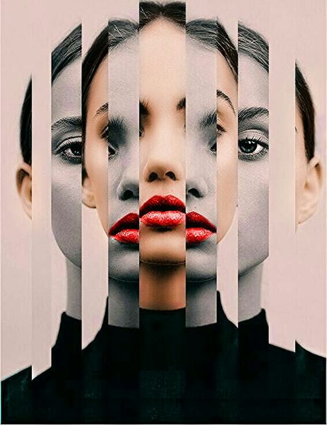 Mixed Media Portrait Photography, Face Collage Photography, Collage Images Design, Multiplicity Art, Mixed Media Photography Ideas, A Level Photography Themes, Experimental Portrait Photography, Portrait Collage Photography, Photomontage Portrait