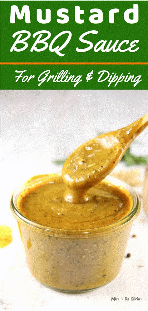 Mustard Barbecue Sauce Recipe, Mustard Garlic Sauce, Grilled Chicken Dipping Sauce, Dipping Sauce For Grilled Chicken, Mustard Marinade For Pork, Sauce Recipes For Pork, Pork Dipping Sauce, Chicken Mustard Sauce, Dipping Sauce For Pork