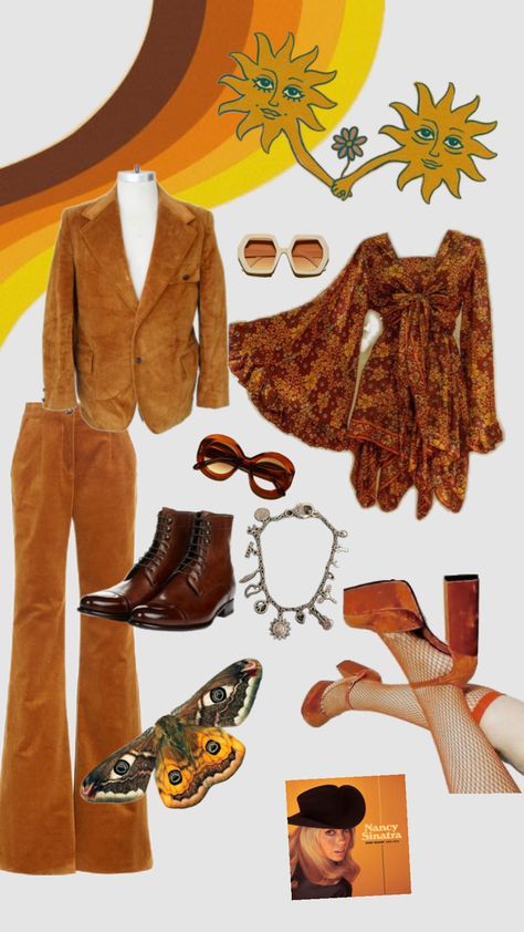 #70s #vintage #outfitinspo #couple #coupleoutfits 60s Outfit, 70s Party, 60s 70s Fashion, 70s Vintage, Fashion Couple, Couple Outfits, 70s Fashion, Your Aesthetic, Connect With People