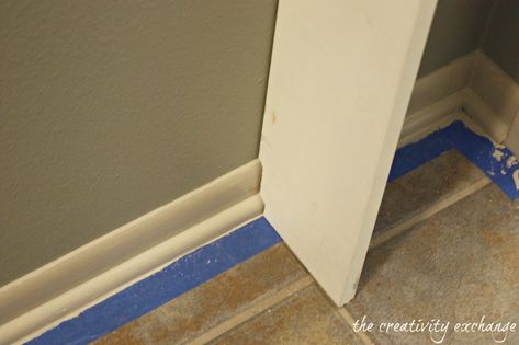 Narrow Hallway Built-In DIY Mudroom Diy Mudroom Wall, Easy Diy Mudroom, The Creativity Exchange, Mudroom Ideas Diy, Ceramic Tile Floor Bathroom, Coat And Shoe Storage, Wall Mudroom, Shoe Storage Small Space, Green Wall Color