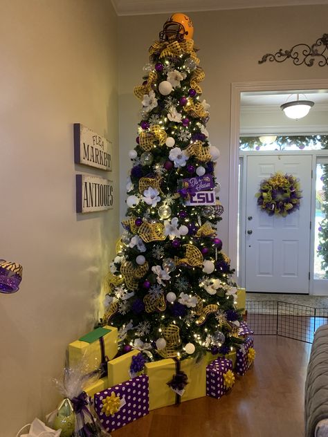 Lsu Themed Christmas Tree, Christmas 2019, Christmas Tree Themes, Christmas Tree, Holiday Decor, Christmas, Home Decor