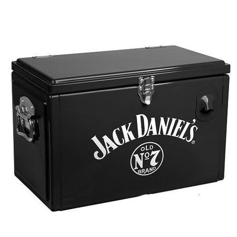 Jack Daniels Gift Box Jack Daniels Decor, Jack Daniels Cocktails, Wine Mixed Drinks, Alcohol Games, Retro Cooler, Jack And Coke, Uncle Jack, Cooler Box, Cigars And Whiskey