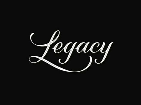 Legacy. Legacy Tattoo, Two Word Quotes, Tattoo Font Styles, Lettering Logotype, Logotype Typography, Tattoo Inspiration Men, Pieces Tattoo, Text Quotes, Word Tattoos