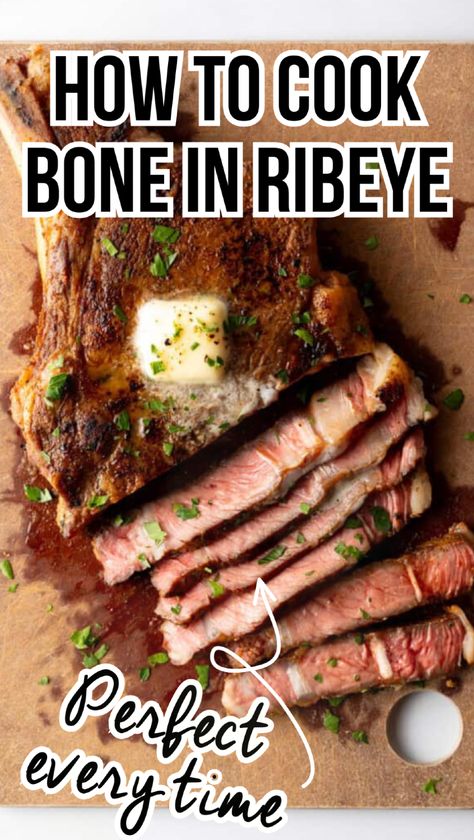 Learn how to cook bone in ribeye steak to perfection with this simple recipe. Whether you’re planning date night dinner recipes or exploring how to cook steak stovetop, these tips ensure juicy, flavorful results every time! Steak Stovetop, Steak On The Stovetop, Bone In Ribeye Steak, Bone In Ribeye Roast, Reverse Sear Ribeye, Beef Ribeye Roast, Date Night Dinner Recipes, Ribeye Recipe, Best Steak Seasoning