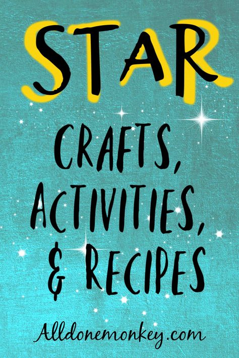 Star Crafts, Activities, and Recipes for Kids - All Done Monkey Star Constellations For Kids, Astronomy Activities, Easy Origami Star, Star Crafts, Science Camp, Alternative Education, Pre Writing Activities, Recipes For Kids, Stars Craft